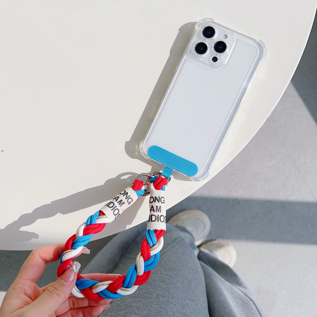 Cute Mobile Phone Lanyard Hanging Decoration Can Be Carried Twist Rope Anti-loss Pendant Fashion Strong Wrist Short Straps Band