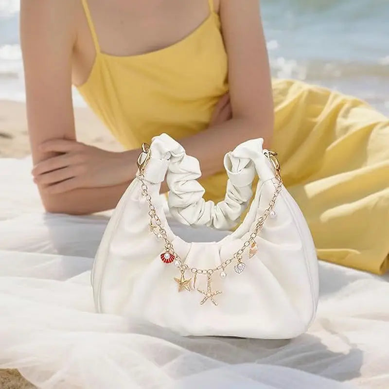 Bag Charms for Handbags Golden Keychain Purse Shell Charm Key Pendant Bag Accessories for Women Jewelry Making DIY Decoration