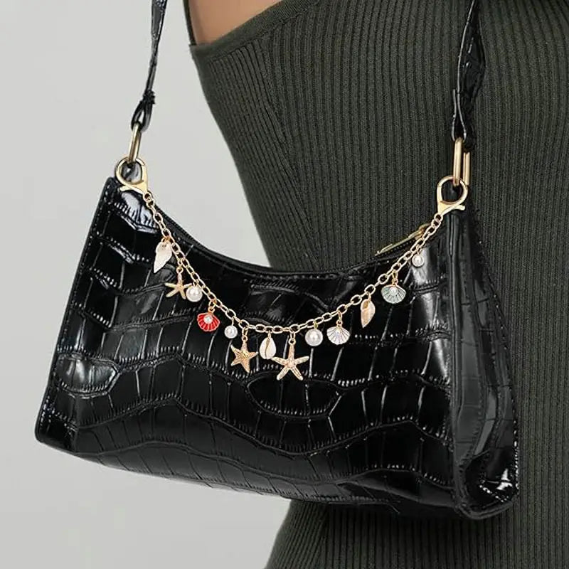 Bag Charms for Handbags Golden Keychain Purse Shell Charm Key Pendant Bag Accessories for Women Jewelry Making DIY Decoration